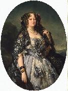 Franz Xaver Winterhalter Portrait of Sophia Alexandrovna Radziwill oil on canvas